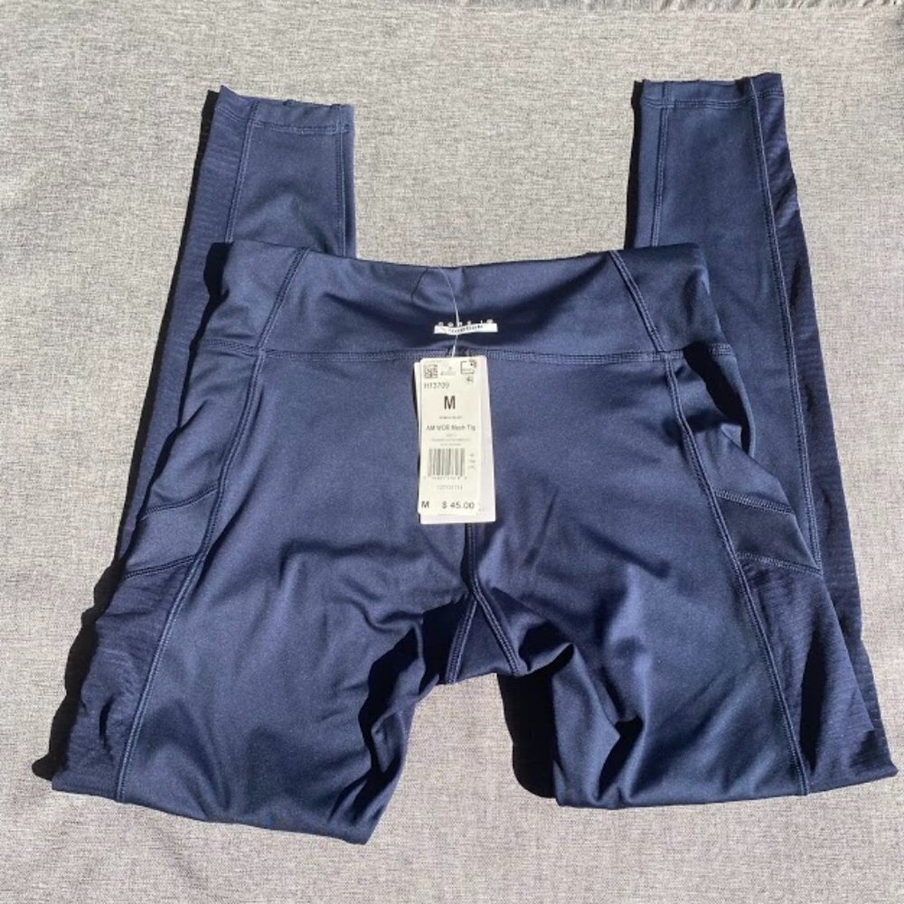 Core 10 by Reebok Women's Mesh Cutout Leggings, Vector Navy, Medium